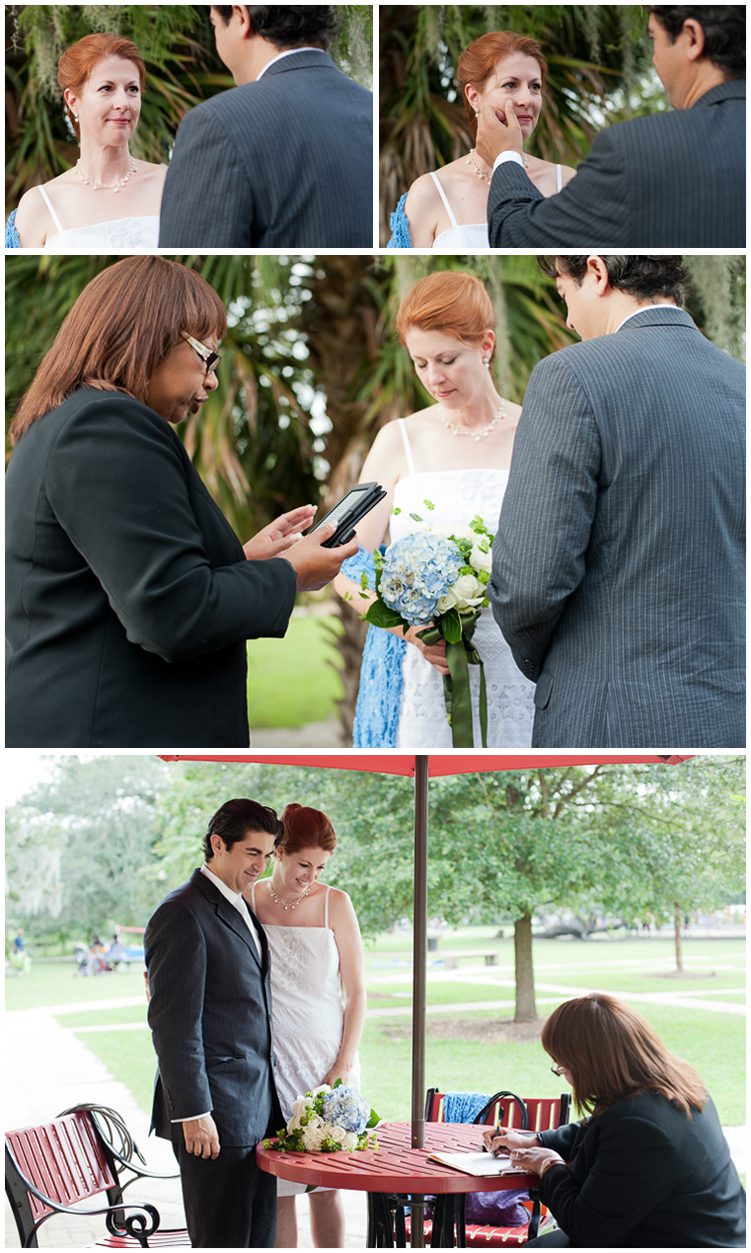 New Orleans City Park Wedding with New Orleans Wedding Officiant Marilyn Dennis