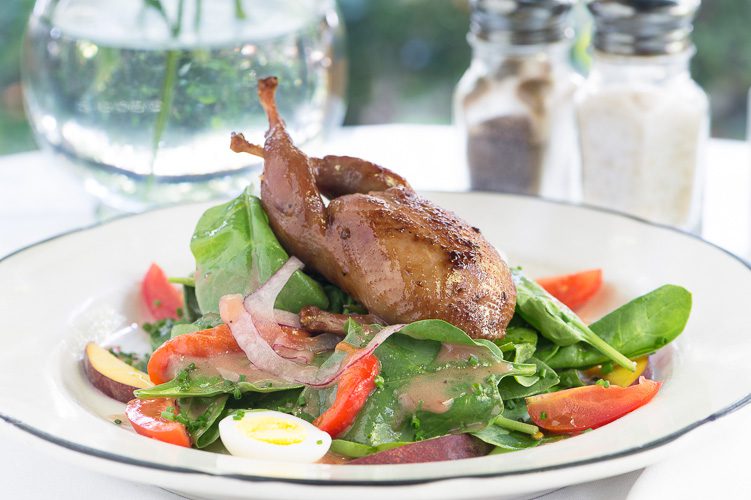 Cafe Degas Roasted Quail Salad, New Orleans Food Photography