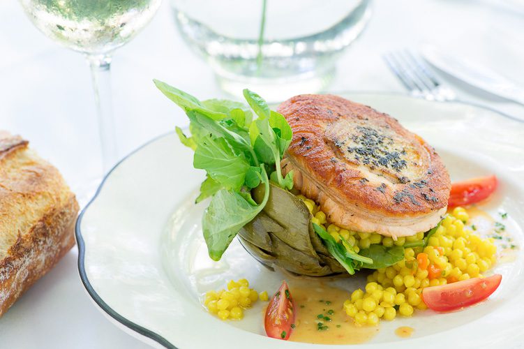 Cafe Degas Swordfish wrapped in Salmon, New Orleans Food Photography