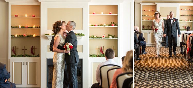 Brookhaven Country Club Wedding First Kiss