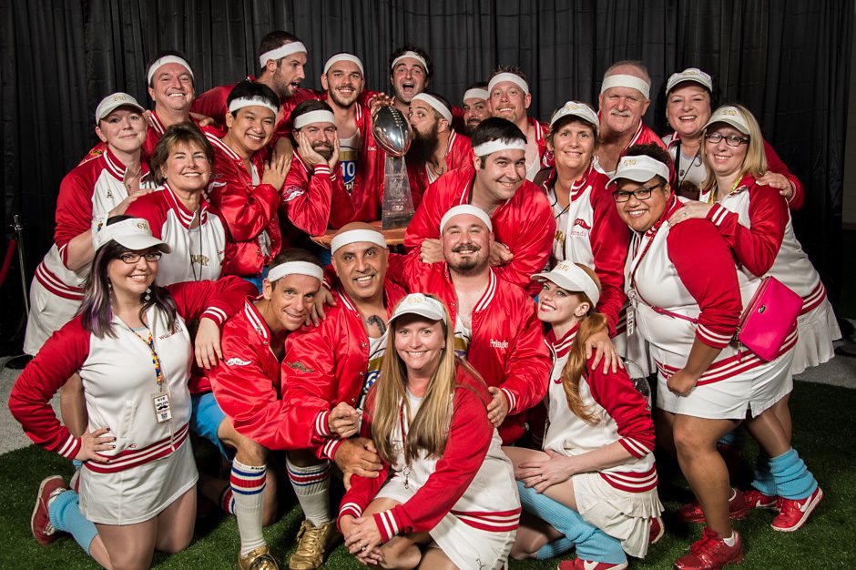 JFAB2015 -- 610 Stompers with the Lombardi Trophy