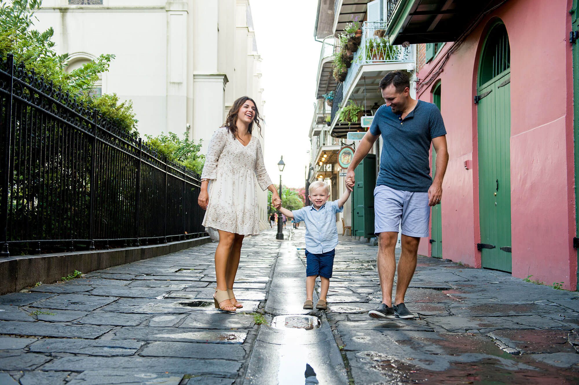 New Orleans Family Photography in Pirates Alley