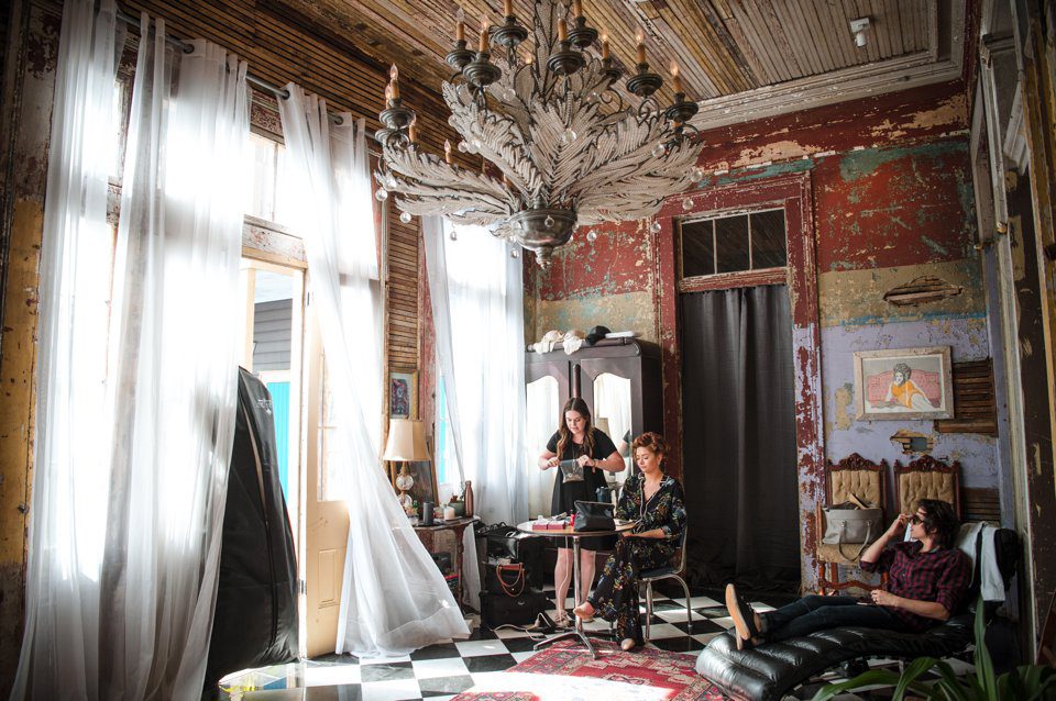 Behind the Scenes Get Ready at Seraphim House Styled Shoot