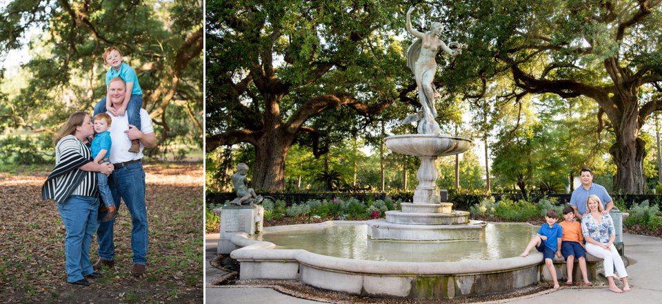 Gumbel Fountain at Audubon Park by New Orleans Family Photographers