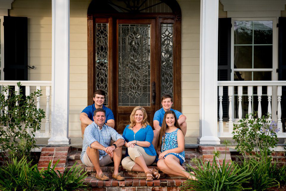 Metairie Family Photography in the family's home