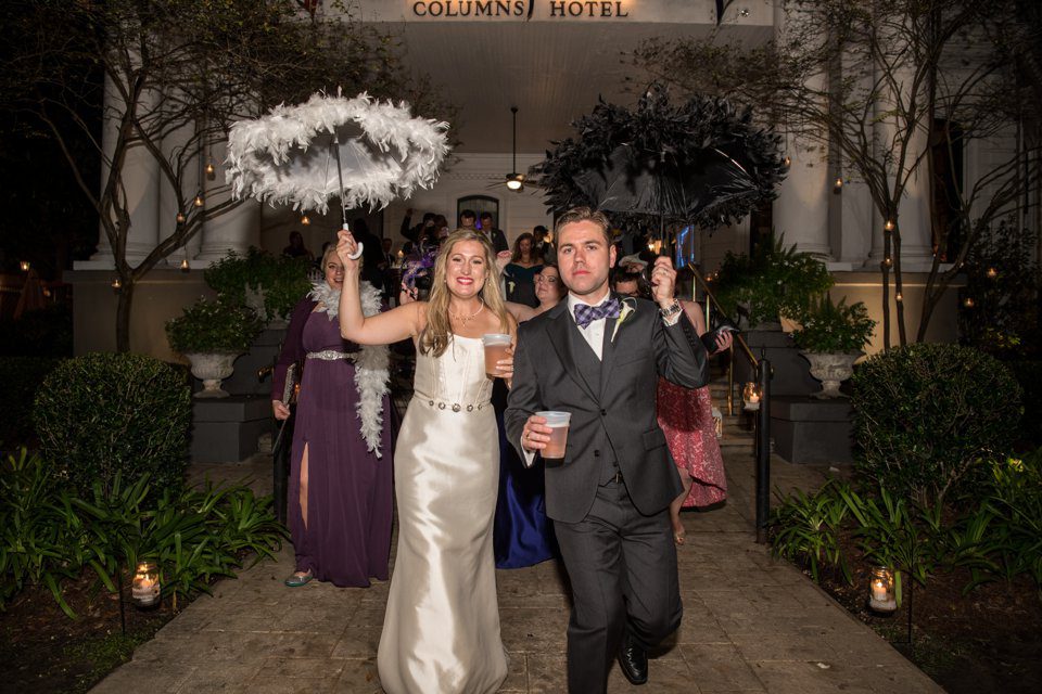 New Orleans Wedding Second Line at Columns Hotel