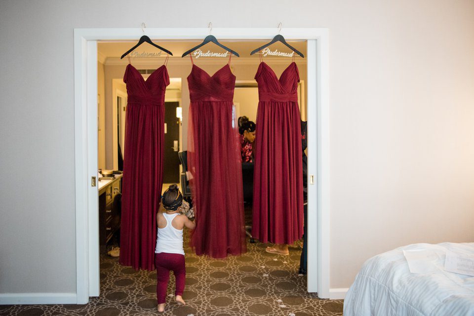 Bridesmaid dresses at the Hilton New Orleans - St. Charles Avenue