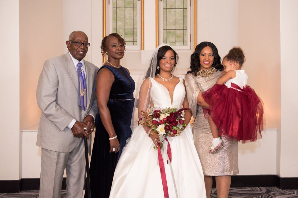 Celebrating 5 generations at the New Orleans wedding