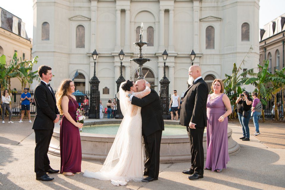 Intimate Wedding in Jackson Square
