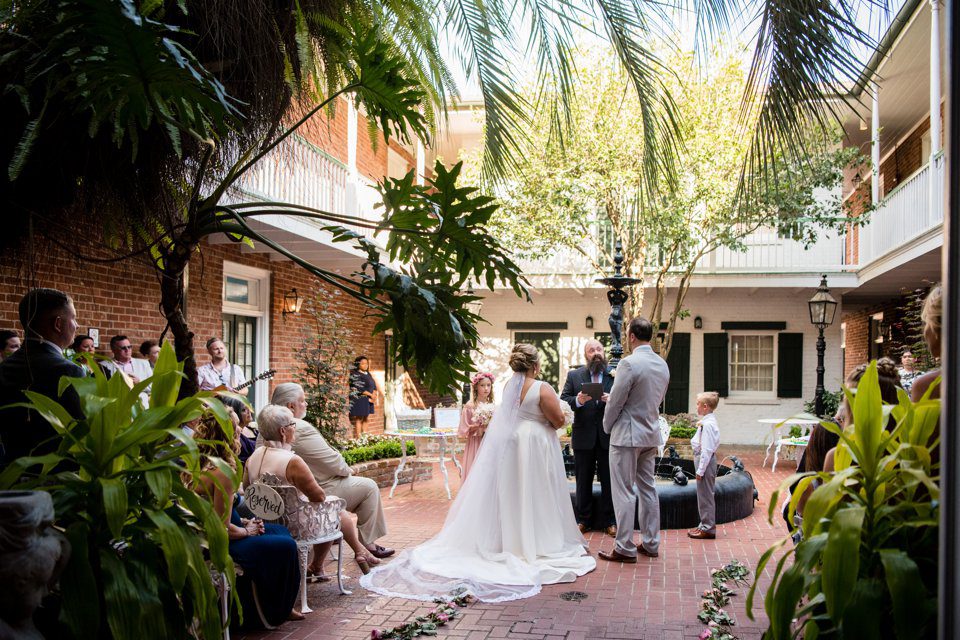 New Orleans French Quarter Courtyard Wedding 