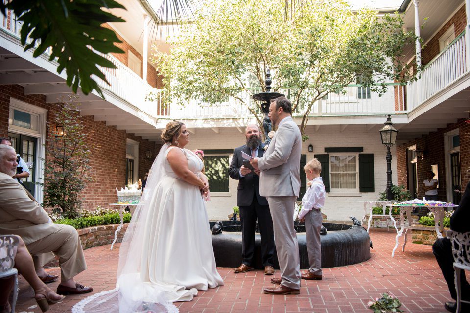 New Orleans French Quarter Courtyard Wedding 