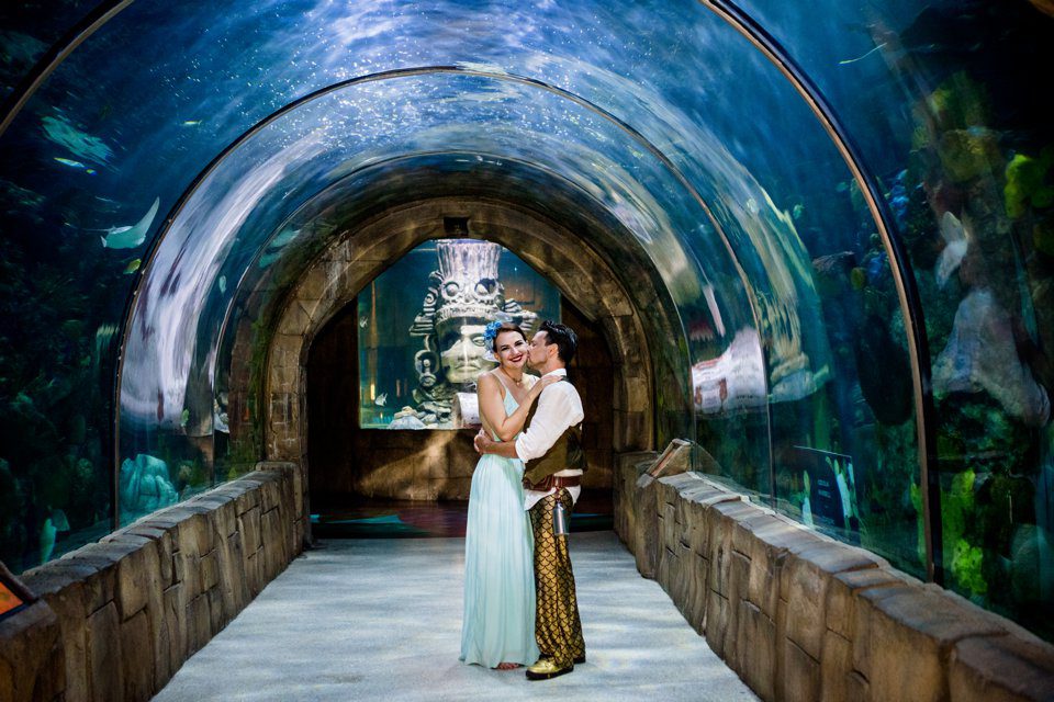 New Orleans Wedding Reception at Audubon Aquarium