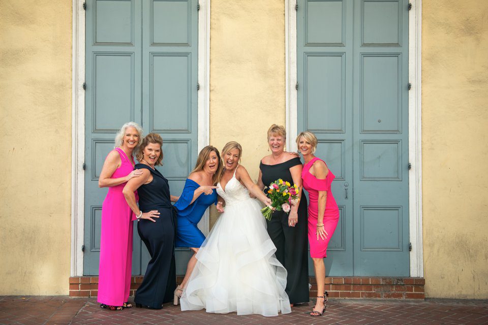 New Orleans bridal party