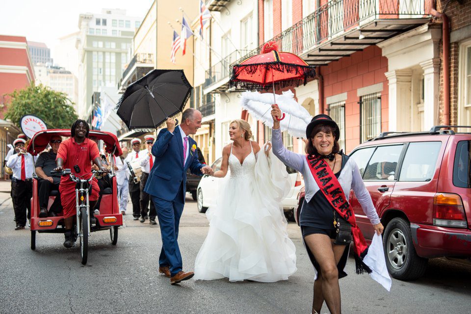 New Orleans Destination Wedding Secondline