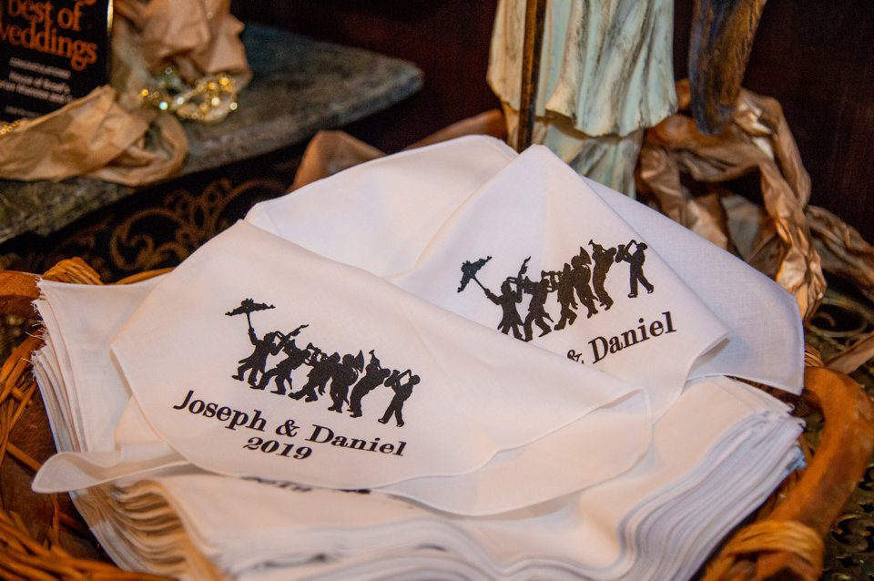Second line handkerchiefs for New Orleans Wedding