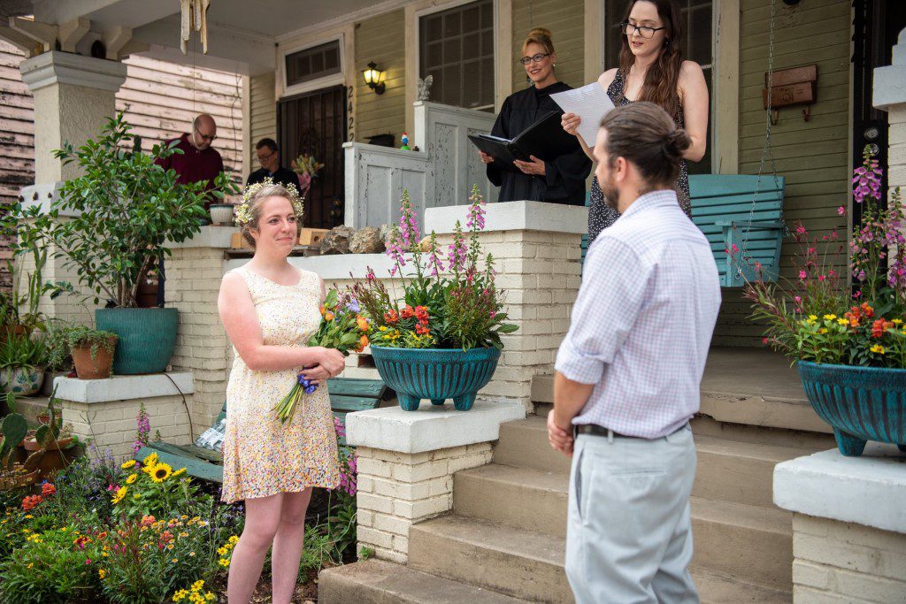Intimate New Orleans Porch Wedding