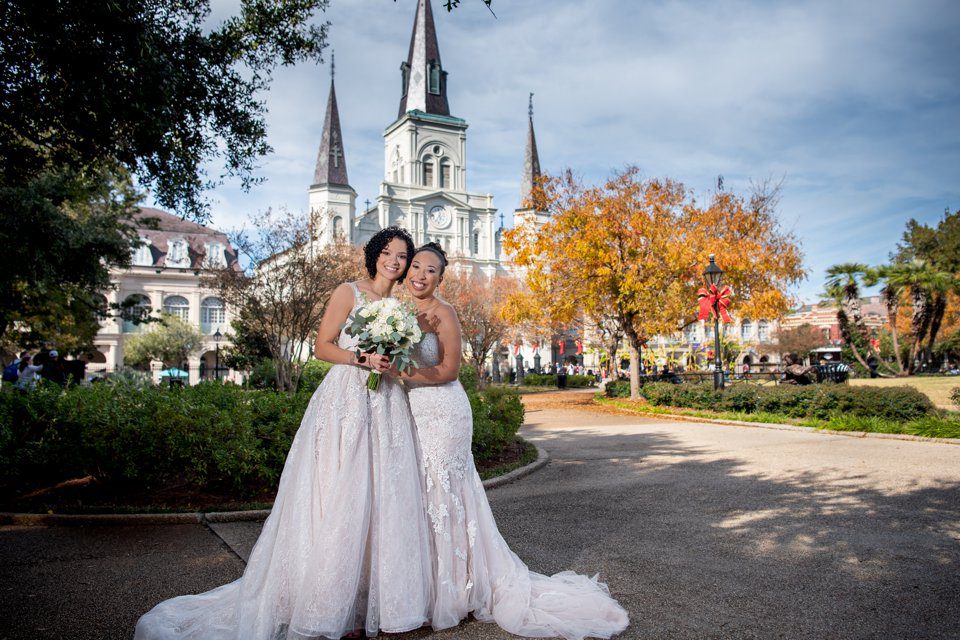 Jackson Square destination wedding in New Orleans