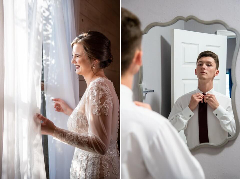 Mississippi Couple Get Ready on their wedding day