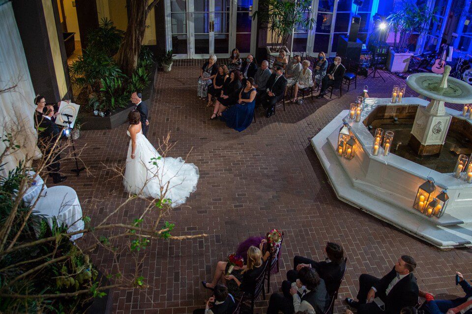 New Orleans Courtyard Wedding at Hotel Mazarin