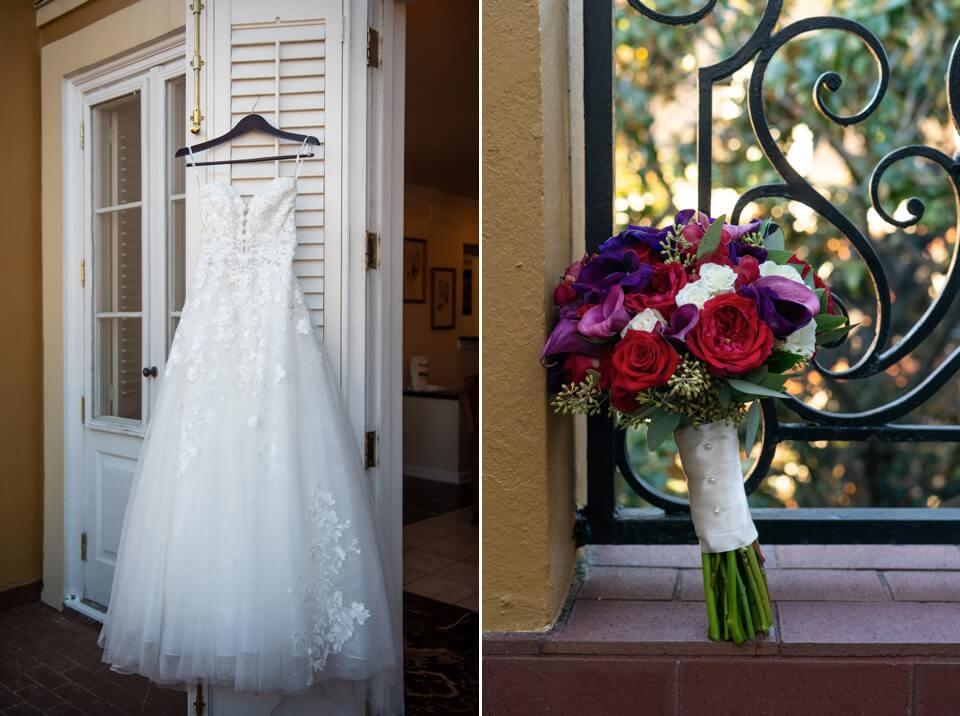 New Orleans Wedding details at Hotel Mazarin
