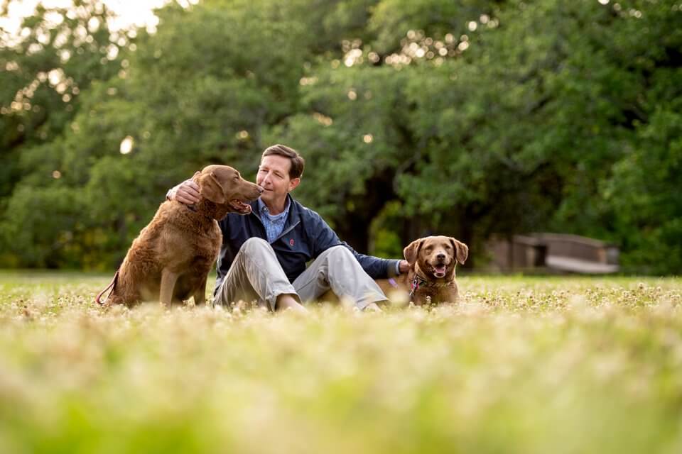 Photoshoot with dogs in Audubon Park