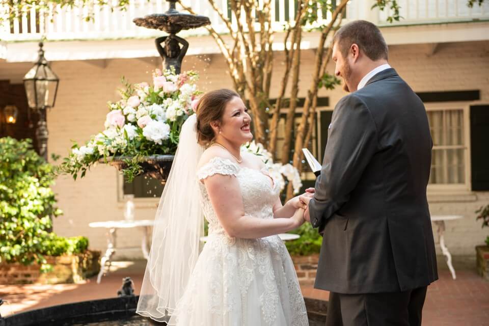 Small New Orleans Courtyard Wedding