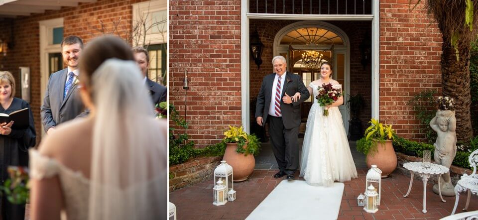 Small New Orleans Courtyard Wedding