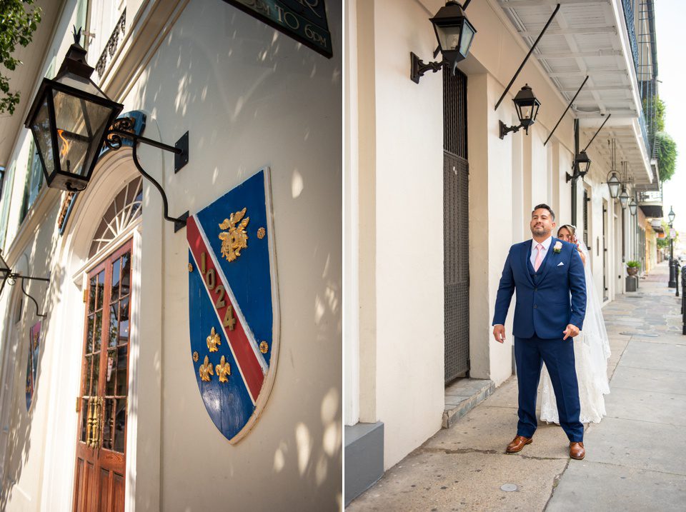 First Look New Orleans Wedding