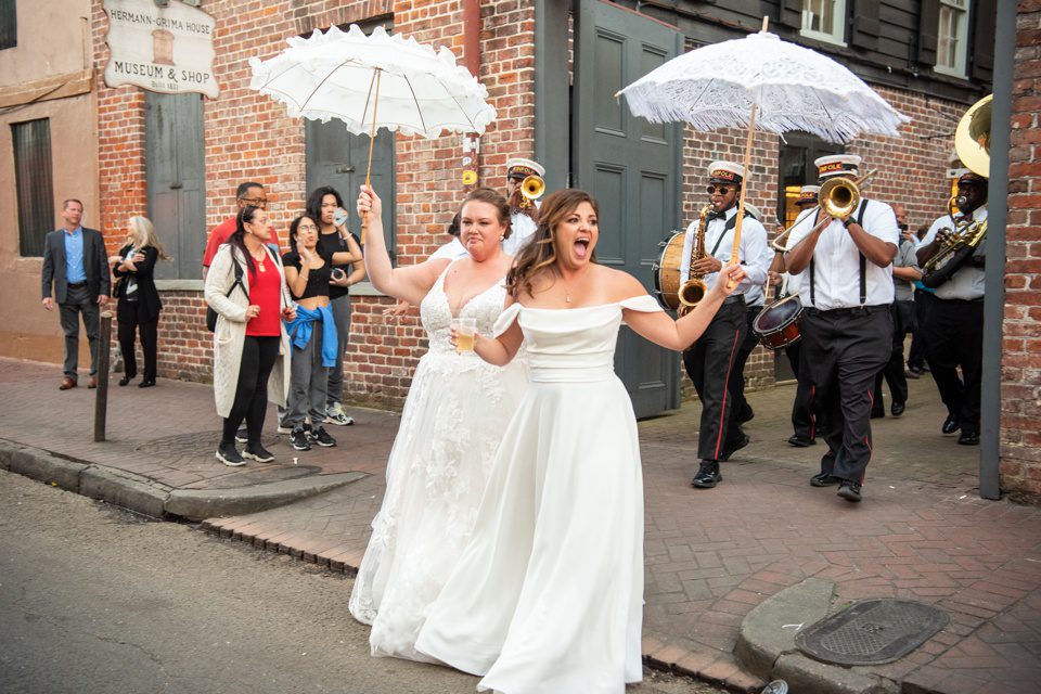 Wedding Second line in New Orleans