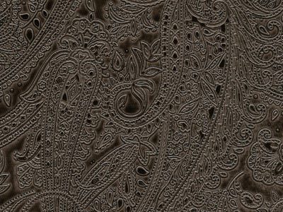 New Orleans wedding album color - Tooled Paisley Black Pearl