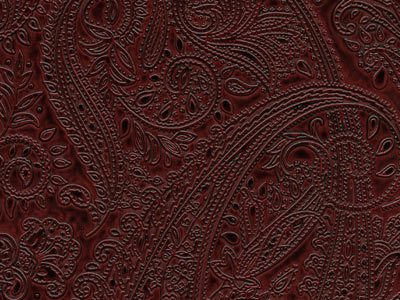 New Orleans wedding album color - Tooled Paisley Rouge